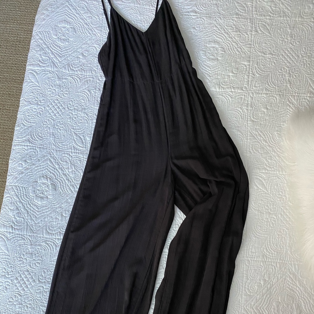 Floor length jump suit